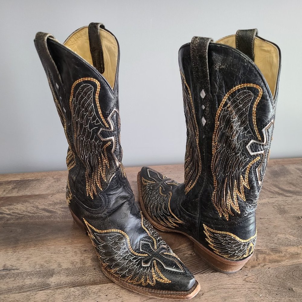 Corral Vintage Cowboy Boots Sz 9EE